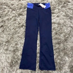 PURE NRG ATHLETICS women blue tones long yoga pants. Size M. 10(8-10). NWT.